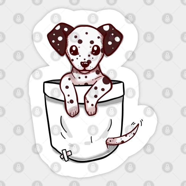 Pocket Cute Dalmation Sticker by TechraPockets